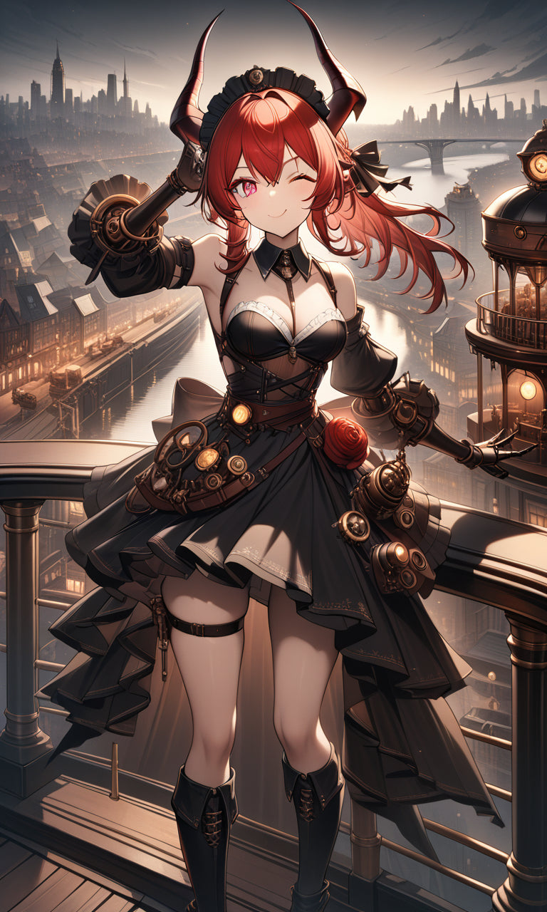 Anime Girl Free [Steampunk girl].(Free), Digital Artwork, animota