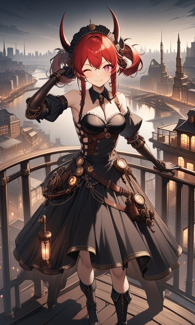 Anime Girl Free [Steampunk girl].(Free), Digital Artwork, animota