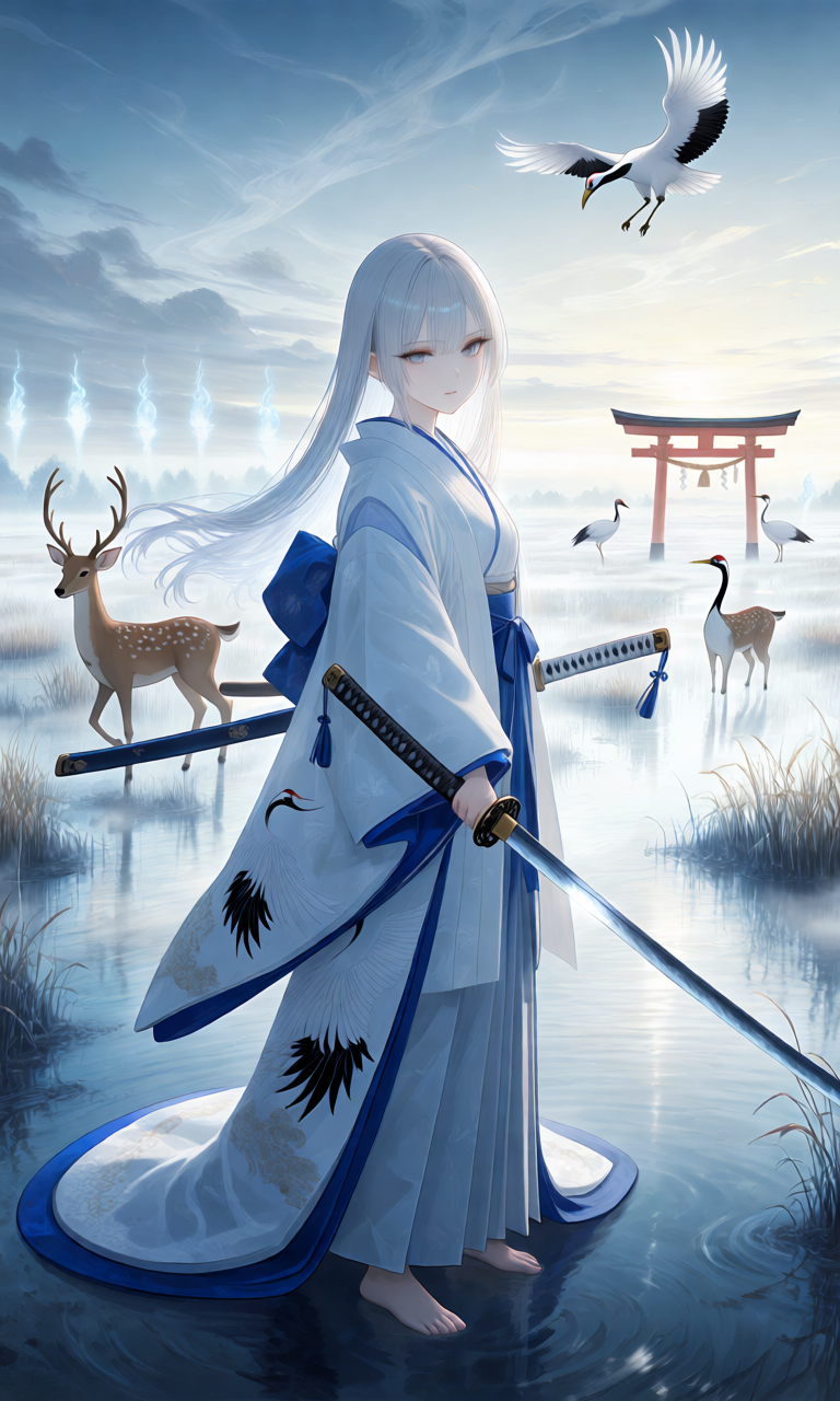 Anime Girl Free [NUMA MUSUME Series][The Silver Priestess: Kushiro Marshlands].(Free)