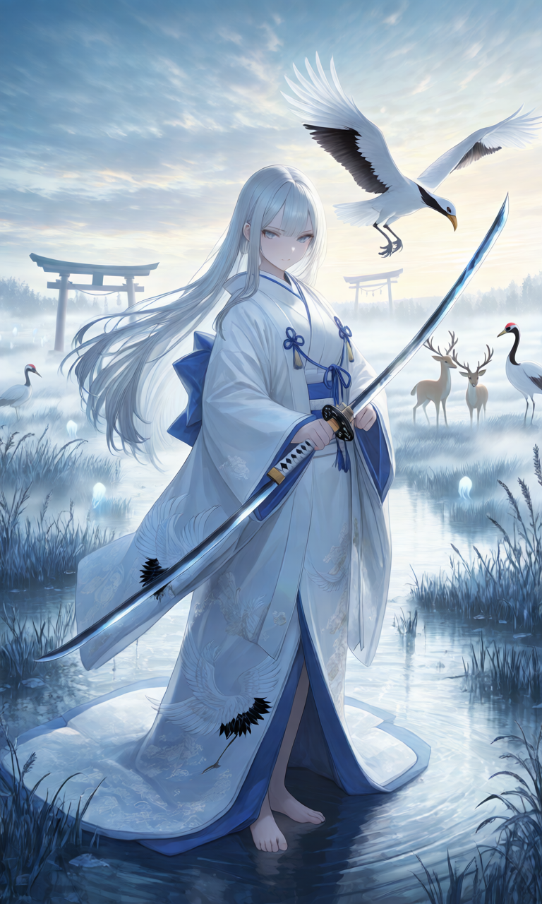 Anime Girl Free [NUMA MUSUME Series][The Silver Priestess: Kushiro Marshlands].(Free)
