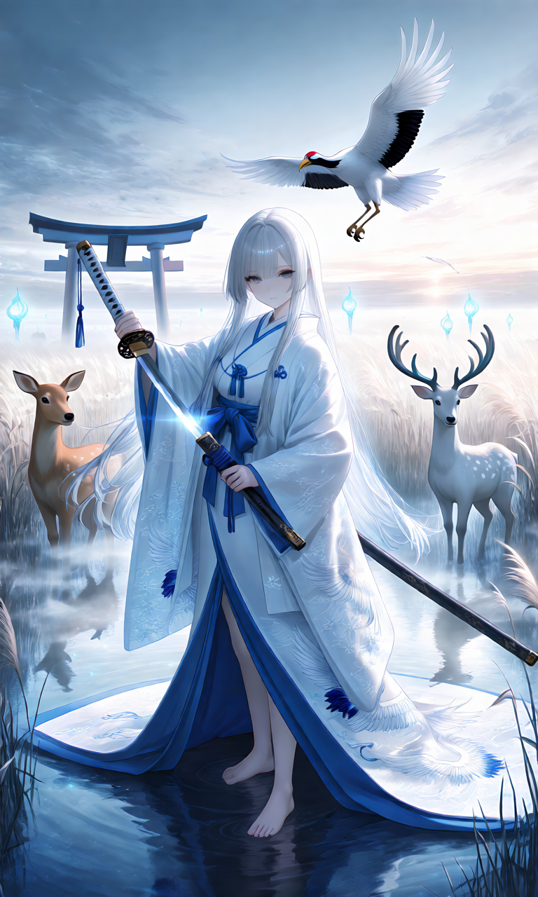 Anime Girl Free [NUMA MUSUME Series][The Silver Priestess: Kushiro Marshlands].(Free)