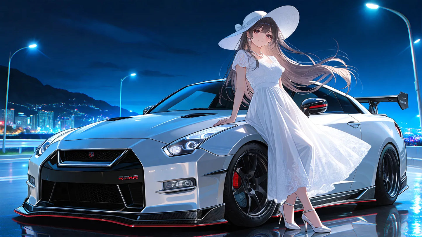 Anime Girl Free [Nissan GT-R NISMO R35&Anime girl].(Free)
