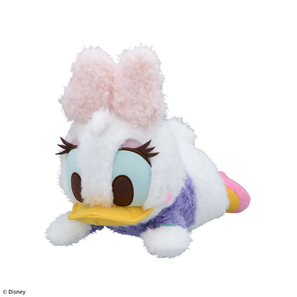 Daisy Duck Lying Down Red Cheeks L Plush Toy