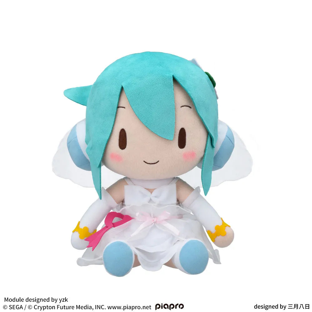 Hatsune Miku Project DIVA Arcade Future Tone Fuwapuchi L Plush Toy "Hatsune Miku - White Dress"