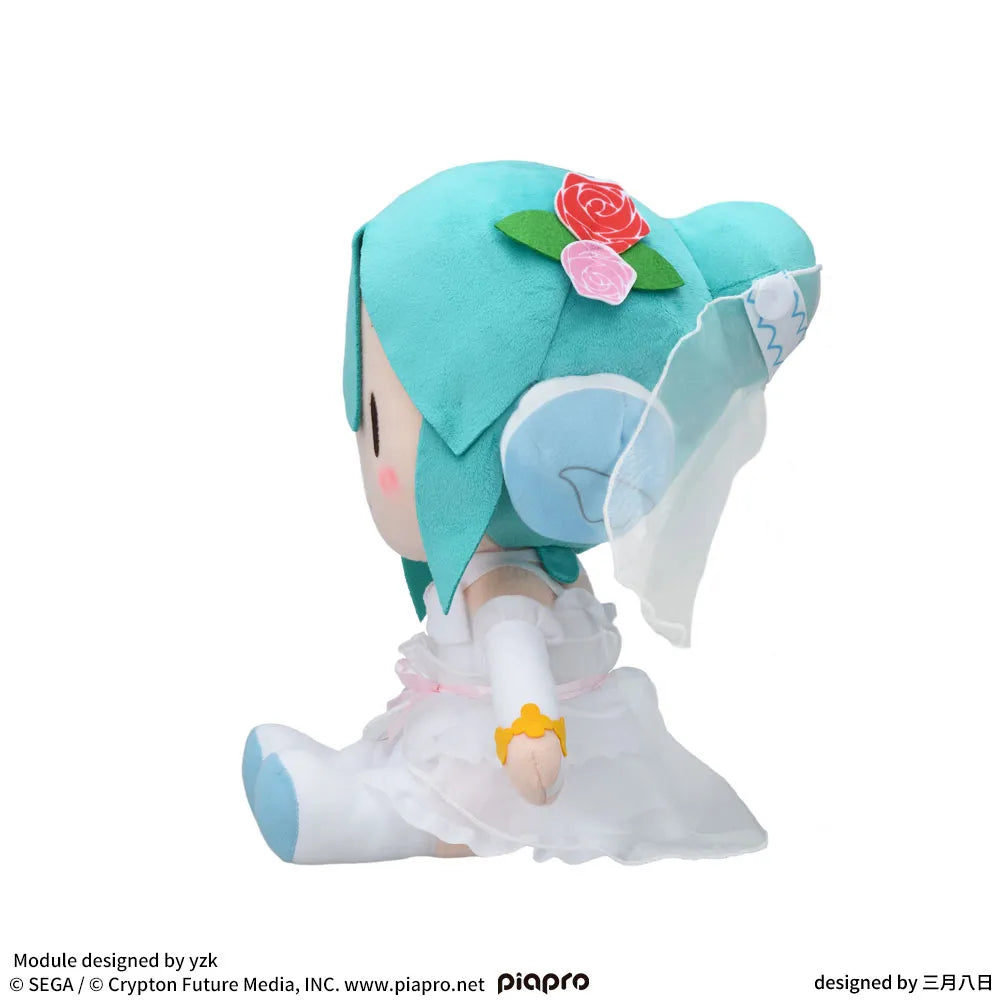 Hatsune Miku Project DIVA Arcade Future Tone Fuwapuchi L Plush Toy "Hatsune Miku - White Dress"