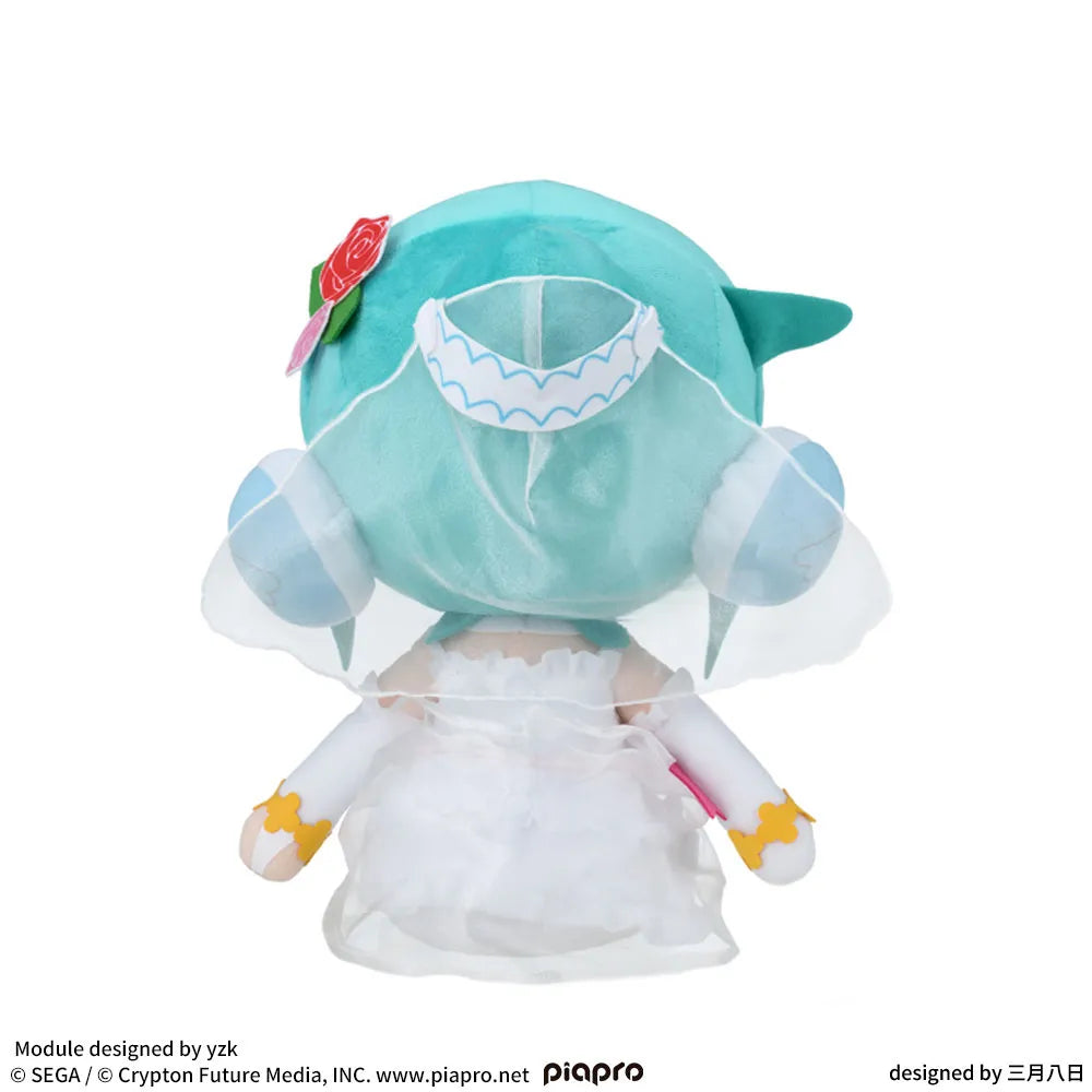 Hatsune Miku Project DIVA Arcade Future Tone Fuwapuchi L Plush Toy "Hatsune Miku - White Dress"