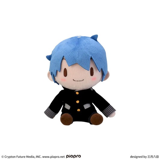 Hatsune Miku Series Fuwapuchi Mini Plush Toy KAITO School Uniform Ver., Stuffed Animals, animota