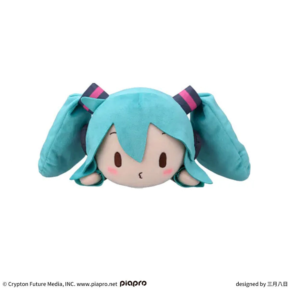 Hatsune Miku Series Fuwapuchi Lying Down Ｍ Plush Toy Hatsune Miku A, Stuffed Animals, animota