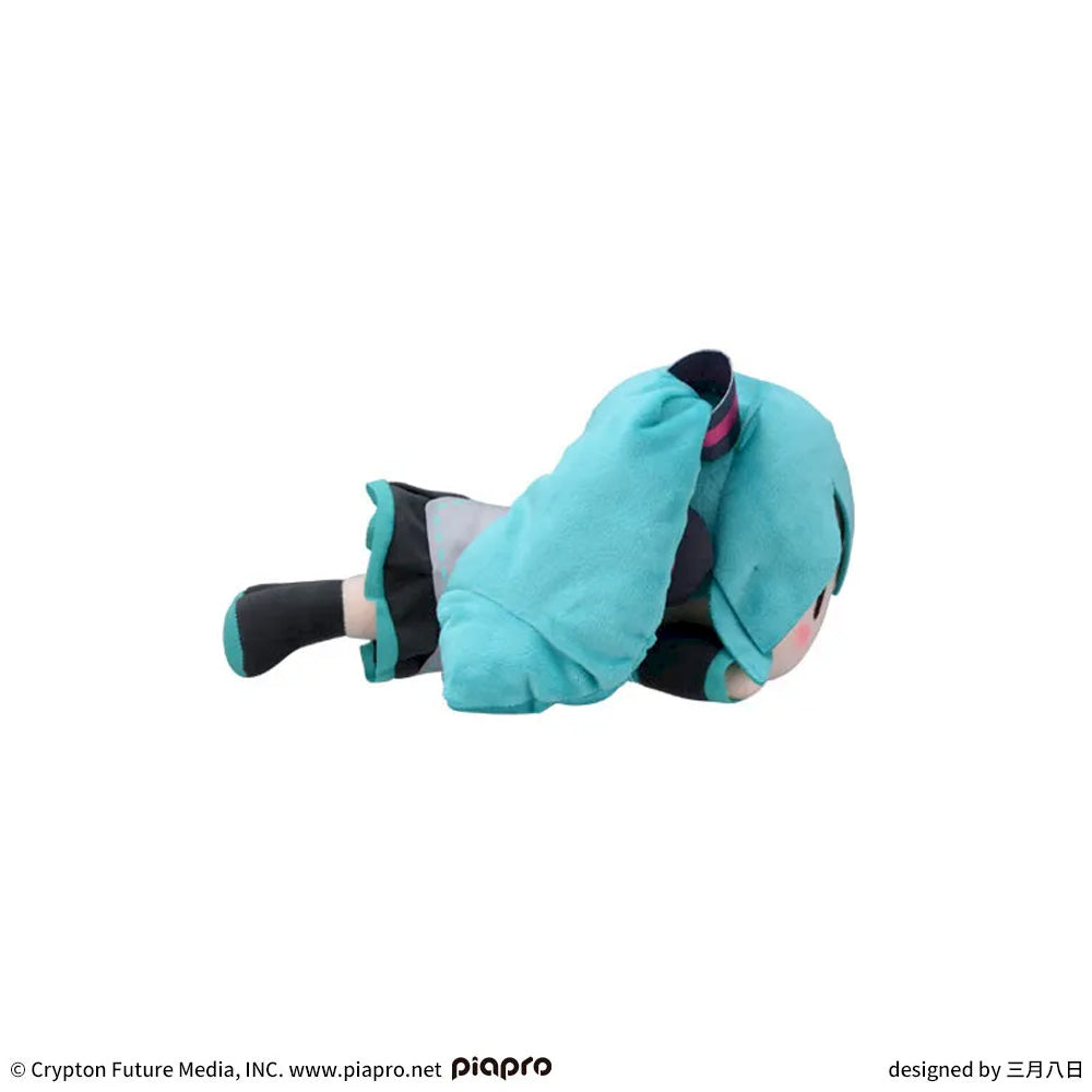 Hatsune Miku Series Fuwapuchi Lying Down Ｍ Plush Toy Hatsune Miku B, Stuffed Animals, animota
