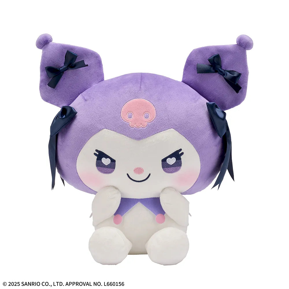 Yurukawa Sanrio Characters L Plush Toy Kuromi RIBBONHOLIC