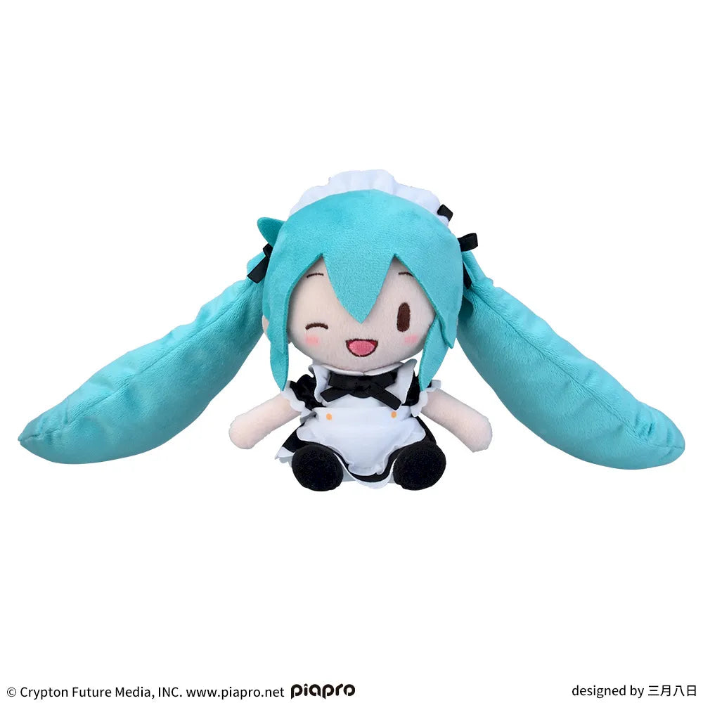 Hatsune Miku Series Fuwapuchi Mini Plush Toy Hatsune Miku Maid Ver.