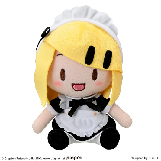 Hatsune Miku Series Fuwapuchi Mini Plush Toy Kagamine Rin Maid Ver.