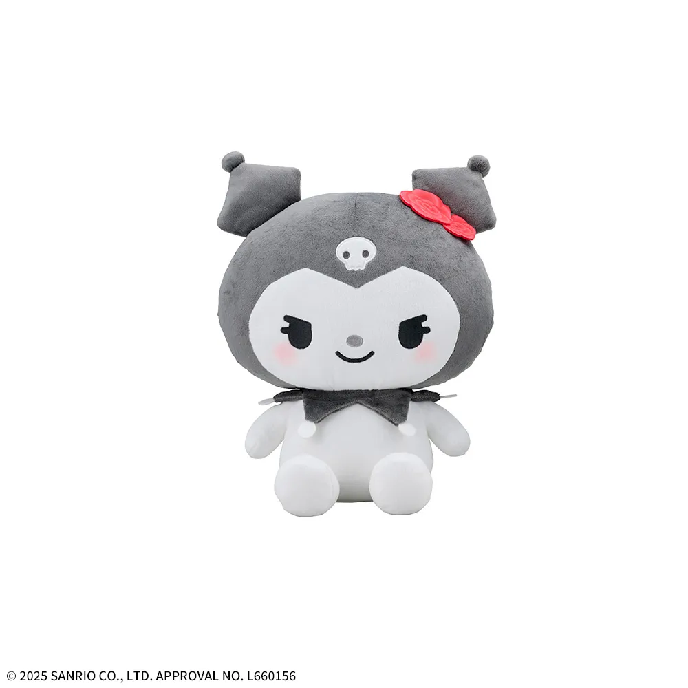 Yurukawa Sanrio Characters - L Plush Toy Kuromi - KUROMI MAGICAL BLACK AND RED Ver. A