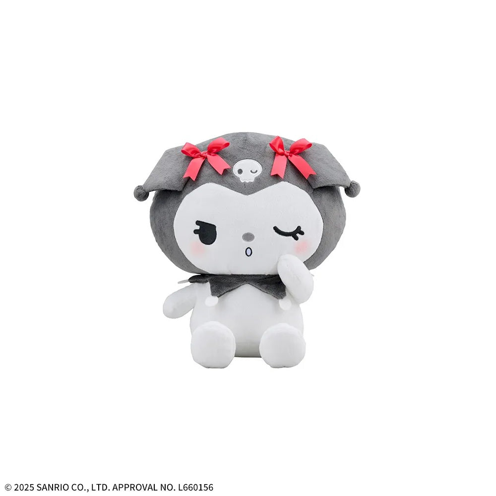 Yurukawa Sanrio Characters - L Plush Toy Kuromi - KUROMI MAGICAL BLACK AND RED Ver. B