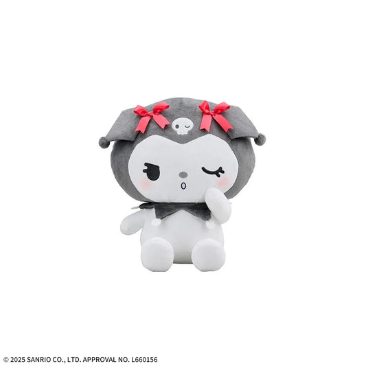 Yurukawa Sanrio Characters - L Plush Toy Kuromi - KUROMI MAGICAL BLACK AND RED Ver. B