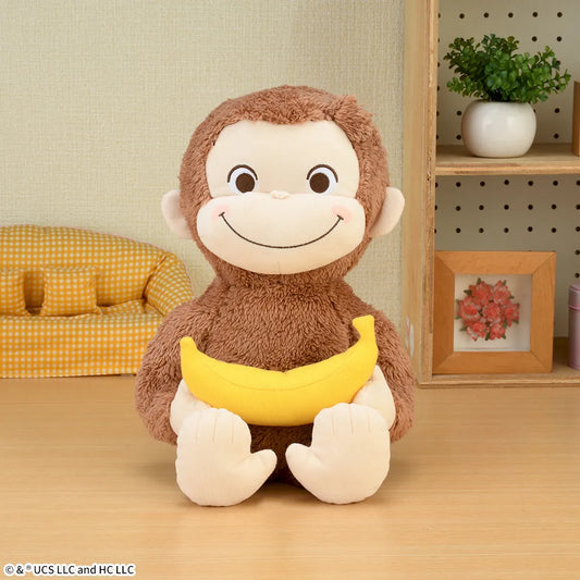 Curious George Red Cheeks L Plush Toy Banana