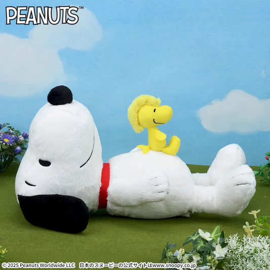 Snoopy™ L Plush Snoopy & Woodstock – Tummy Ver.