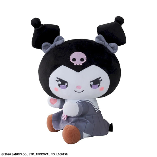 Yurukawa Sanrio Characters L Plush Toy Kuromi YK Academy High School