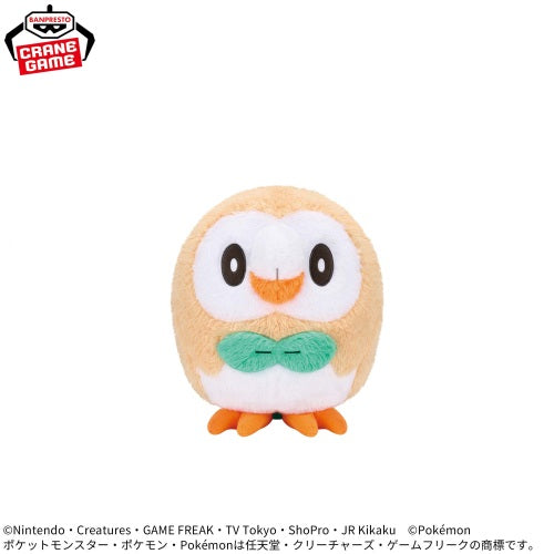 Pokémon - Mofugutto Hokkori Iyasareru Plush Toy - Skitty & Rowlet - Rowlet