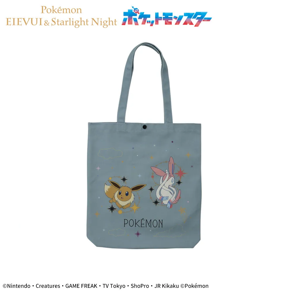 Pokémon Platinum Zakka Tote Bag - EIEVUI and Starlight Night A