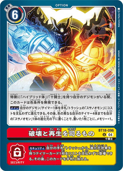 Lord of Devastation and Rebirth BT18-096 U