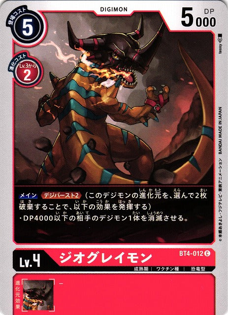 GeoGreymon BT4-012 C