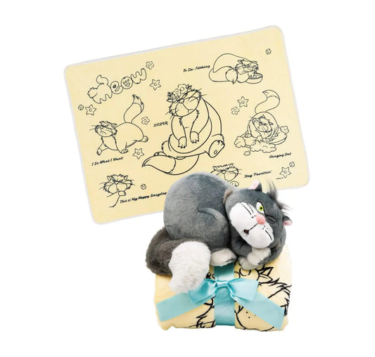 Disney Nyan Nyan Nyan Blanket with Plush Toy [Happy-Kuji Last Prize]