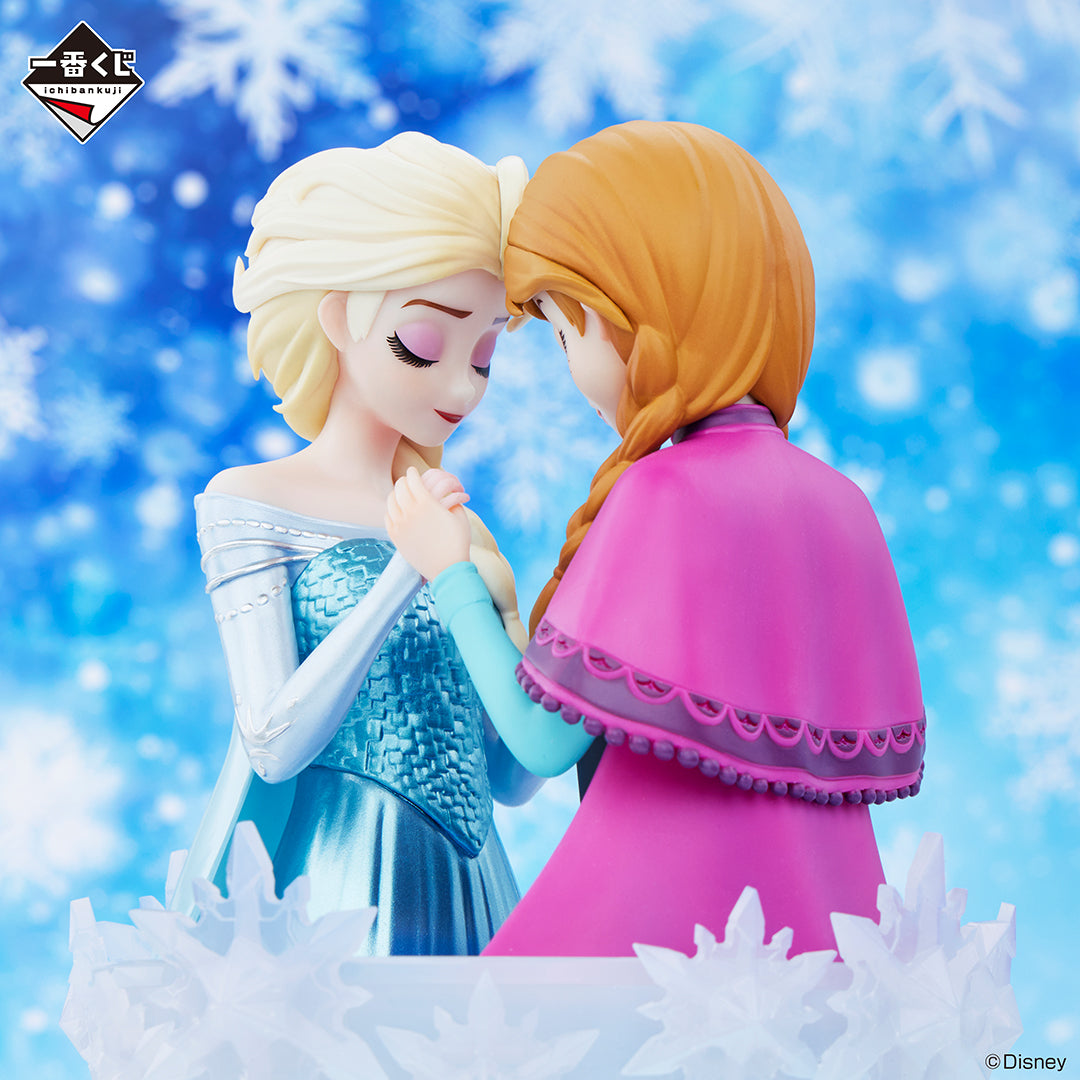 Disney Princess heart to face Ana＆Elsa Figure Figure [Ichiban-Kuji Prize A]