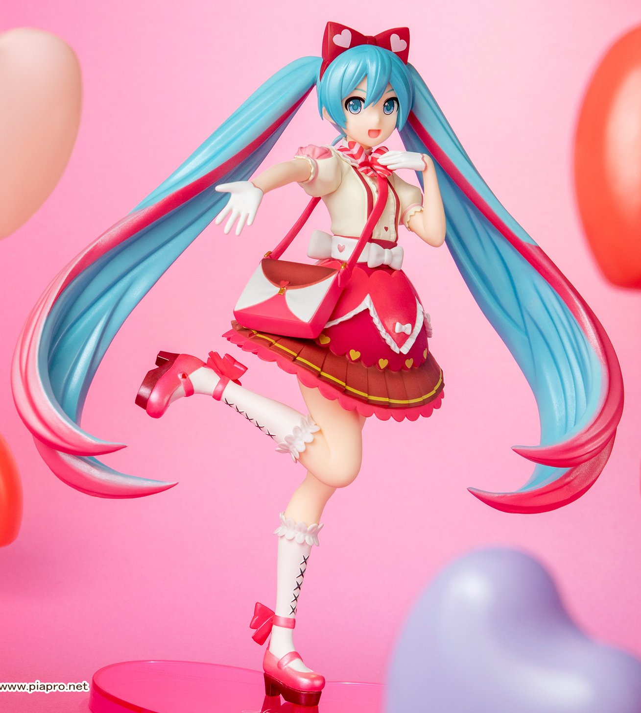 Hatsune Miku Vocaloid Ribbon Heart - Super Premium Figure - Authentic Sega JAPAN good Kawaii