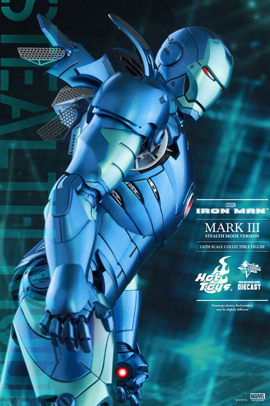 Movie Masterpiece DIECAST - Iron Man 1/6 Iron Man Mark 3 (Blue Stealth Version) [MARVEL Harajuku Pop Store Exclusive]