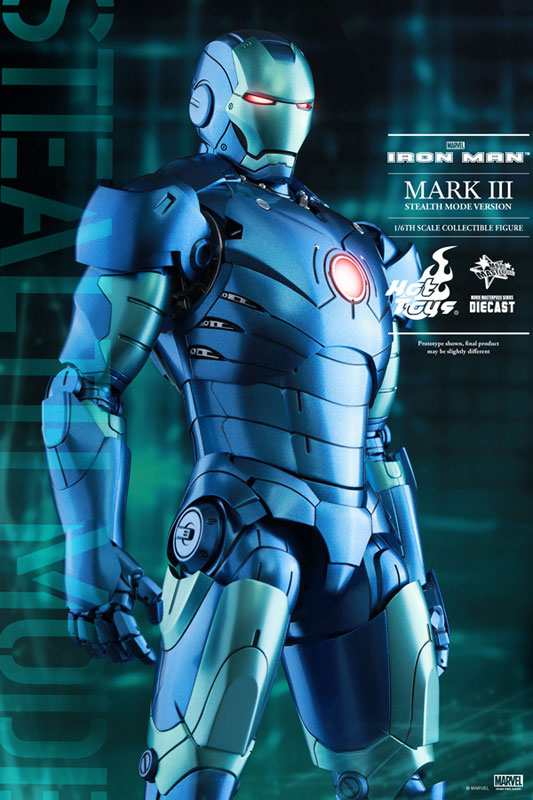 Movie Masterpiece DIECAST - Iron Man 1/6 Iron Man Mark 3 (Blue Stealth Version) [MARVEL Harajuku Pop Store Exclusive]