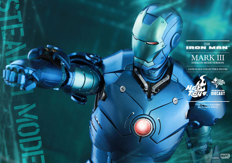 Movie Masterpiece DIECAST - Iron Man 1/6 Iron Man Mark 3 (Blue Stealth Version) [MARVEL Harajuku Pop Store Exclusive]