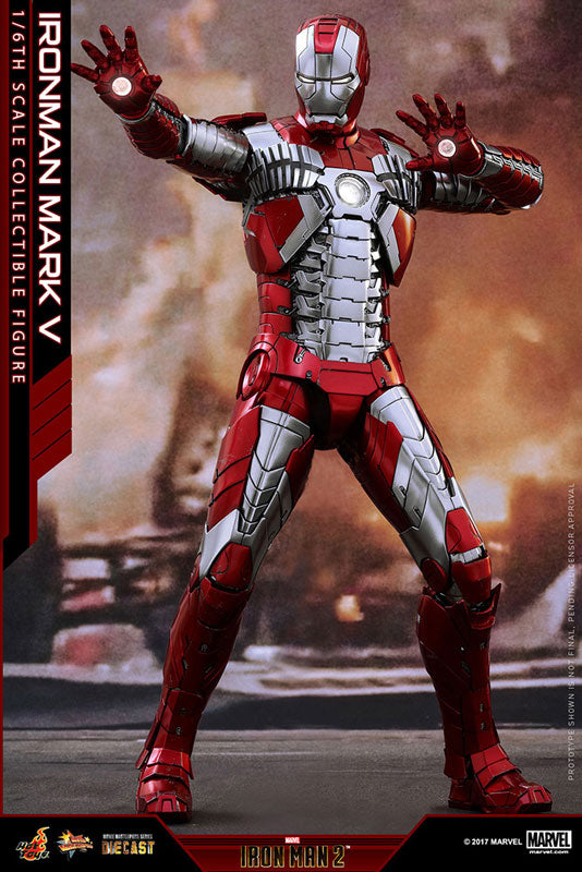 Movie Masterpiece DIECAST "Iron Man 2" 1/6 Scale Figure Iron Man Mark 5