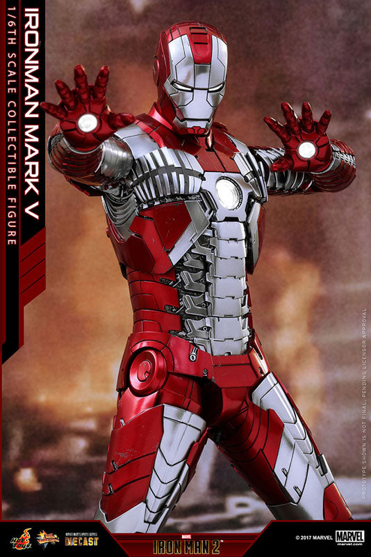 Movie Masterpiece DIECAST "Iron Man 2" 1/6 Scale Figure Iron Man Mark 5