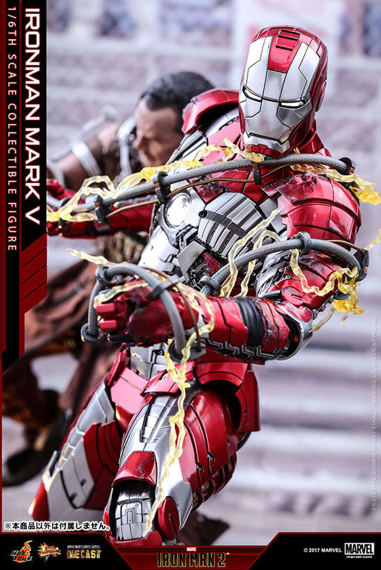 Movie Masterpiece DIECAST "Iron Man 2" 1/6 Scale Figure Iron Man Mark 5