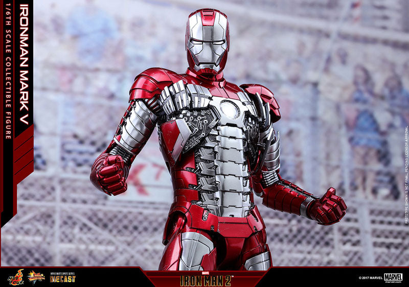 Movie Masterpiece DIECAST "Iron Man 2" 1/6 Scale Figure Iron Man Mark 5