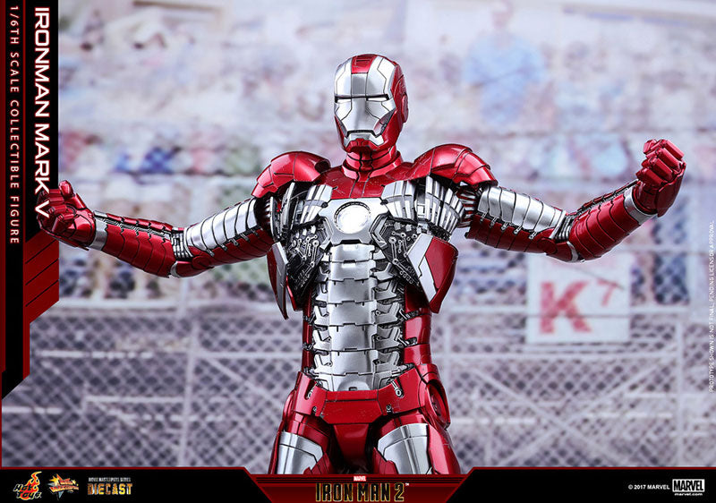 Movie Masterpiece DIECAST "Iron Man 2" 1/6 Scale Figure Iron Man Mark 5