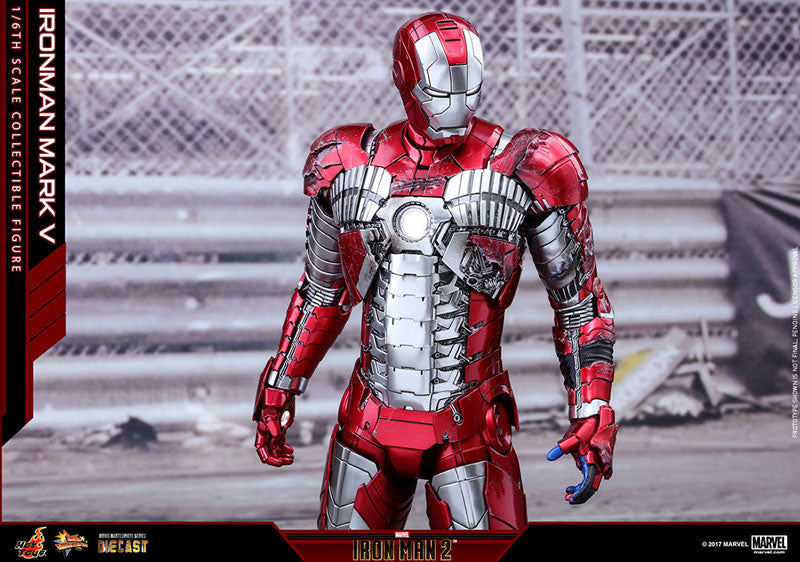 Movie Masterpiece DIECAST "Iron Man 2" 1/6 Scale Figure Iron Man Mark 5