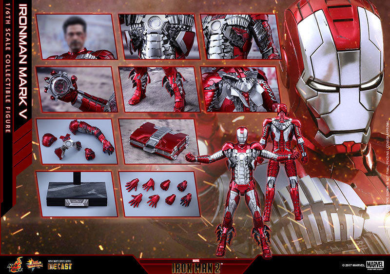 Movie Masterpiece DIECAST "Iron Man 2" 1/6 Scale Figure Iron Man Mark 5