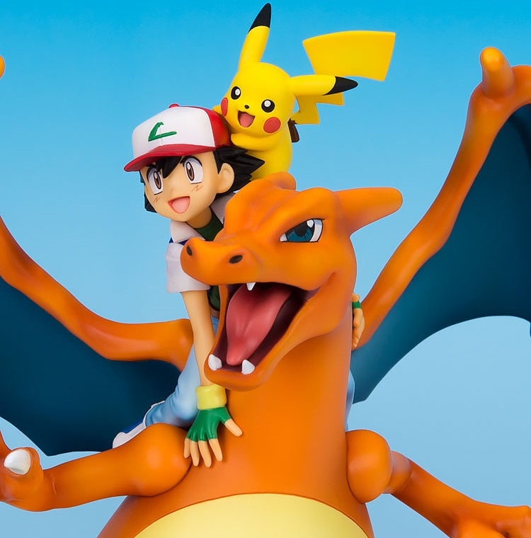 G.E.M. Series - Pokemon: Ash Ketchum & Pikachu & Charizard Complete Figure, Action & Toy Figures, animota