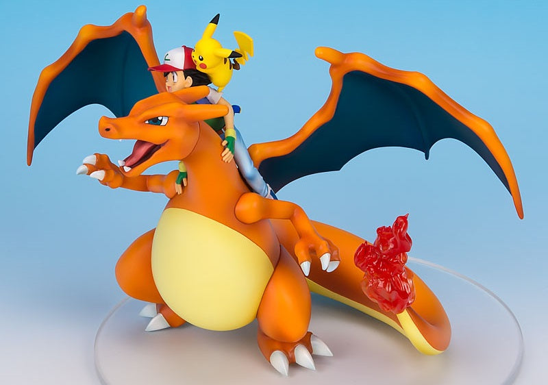 G.E.M. Series - Pokemon: Ash Ketchum & Pikachu & Charizard Complete Figure, Action & Toy Figures, animota