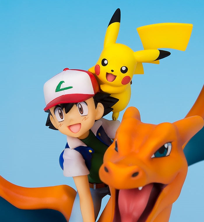 G.E.M. Series - Pokemon: Ash Ketchum & Pikachu & Charizard Complete Figure, Action & Toy Figures, animota