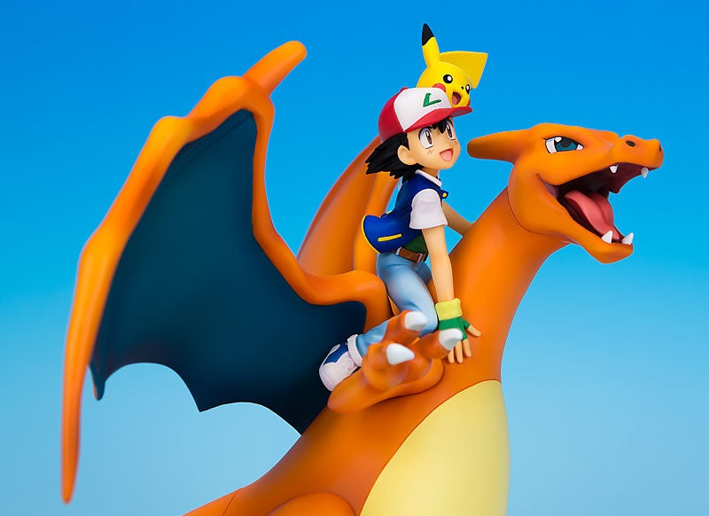 G.E.M. Series - Pokemon: Ash Ketchum & Pikachu & Charizard Complete Figure, Action & Toy Figures, animota