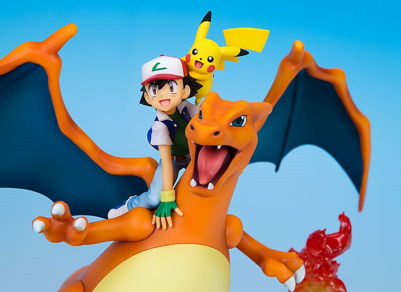 Series Pokemon: Ash Ketchum Pikachu Charizard Complete Figure Brand-new