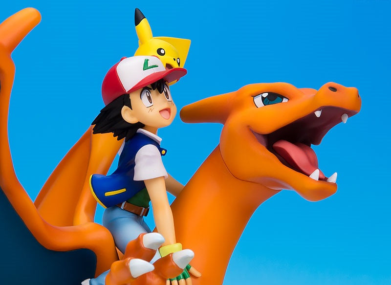 G.E.M. Series - Pokemon: Ash Ketchum & Pikachu & Charizard Complete Figure, Action & Toy Figures, animota