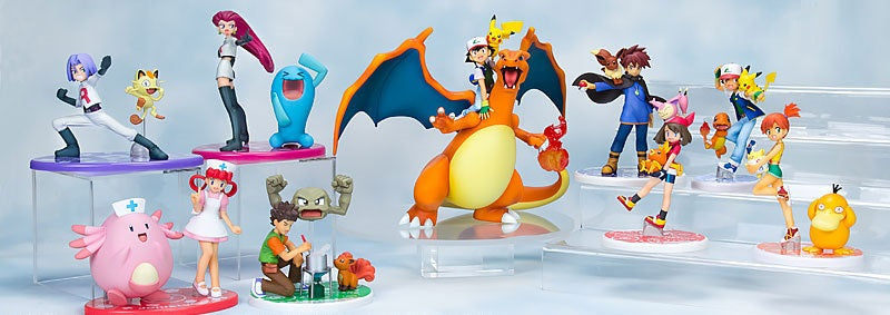 G.E.M. Series - Pokemon: Ash Ketchum & Pikachu & Charizard Complete Figure, Action & Toy Figures, animota