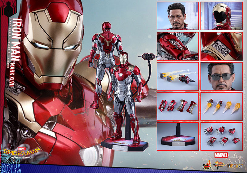 Movie Masterpiece DIECAST "Spider-Man: Homecoming" 1/6 Scale Figure Iron Man Mark. 47 | animota