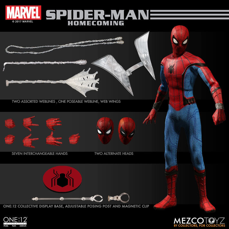 ONE:12 Collective - Spider-Man: Homecoming: Spider-Man 1/12 Action Figure | animota