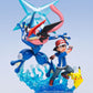 G.E.M. Series - Pokemon: Ash & Pikachu & Ash's Greninja Complete Figure, Action & Toy Figures, animota