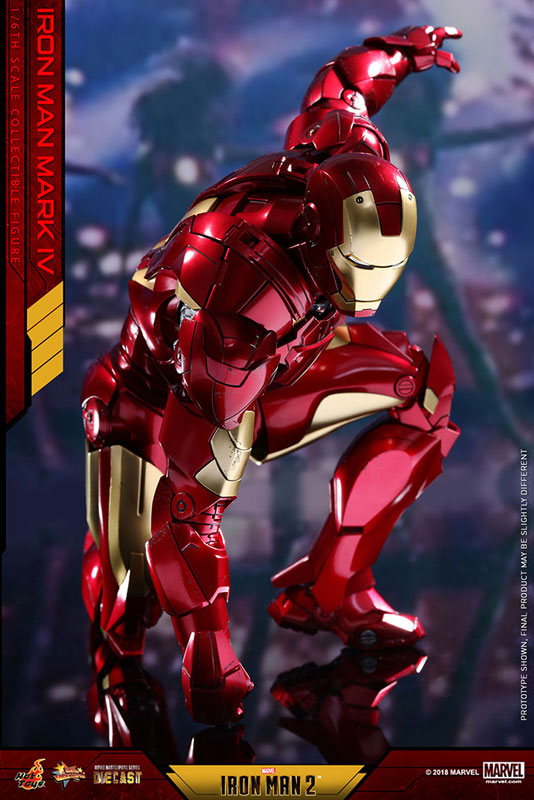 Movie Masterpiece DIECAST "Iron Man 2" 1/6 Scale Figure Iron Man Mark. 4 | animota